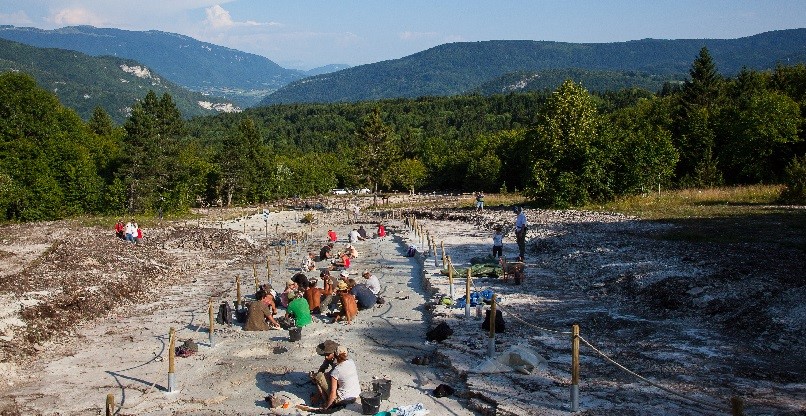 Fouilles sue le chantier de Plagne