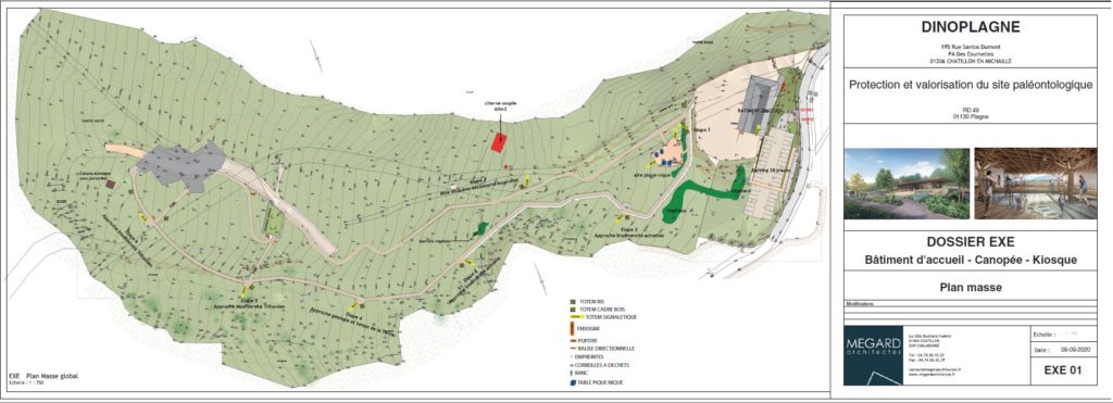 Plan de masse chantier Dinoplagne