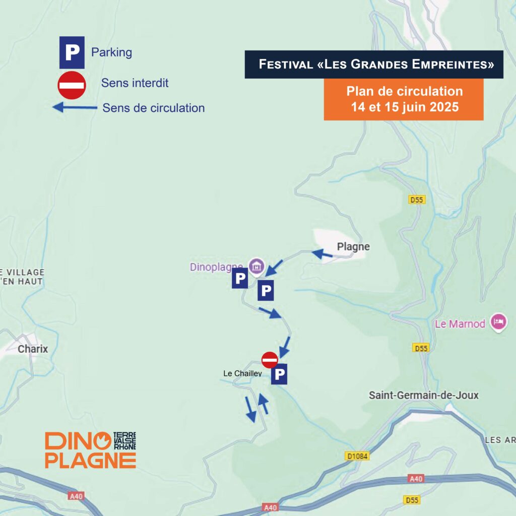 Plan de circulation Festival - 14 et 15 juin 2025